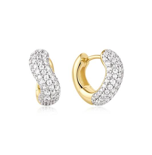  Fairy Dust - Oorringen - Zilver / 14kt GP - Zirkonia